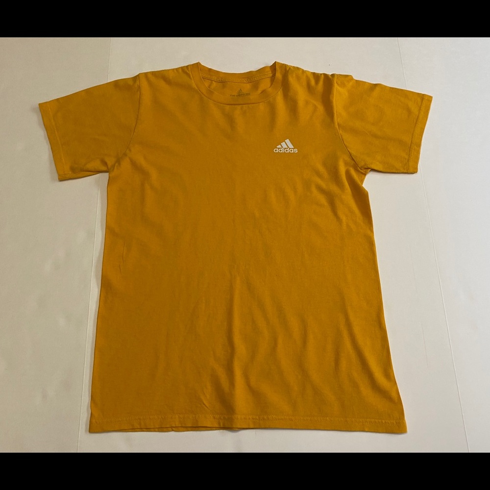 Adidas Men’s The Go-To Tee Gold White Size S